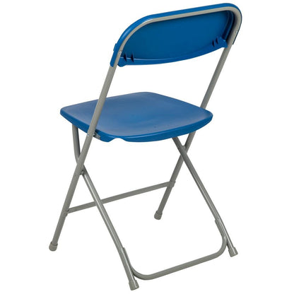 HERCULES Series 650 lb. Capacity Premium Blue Plastic Folding Chair