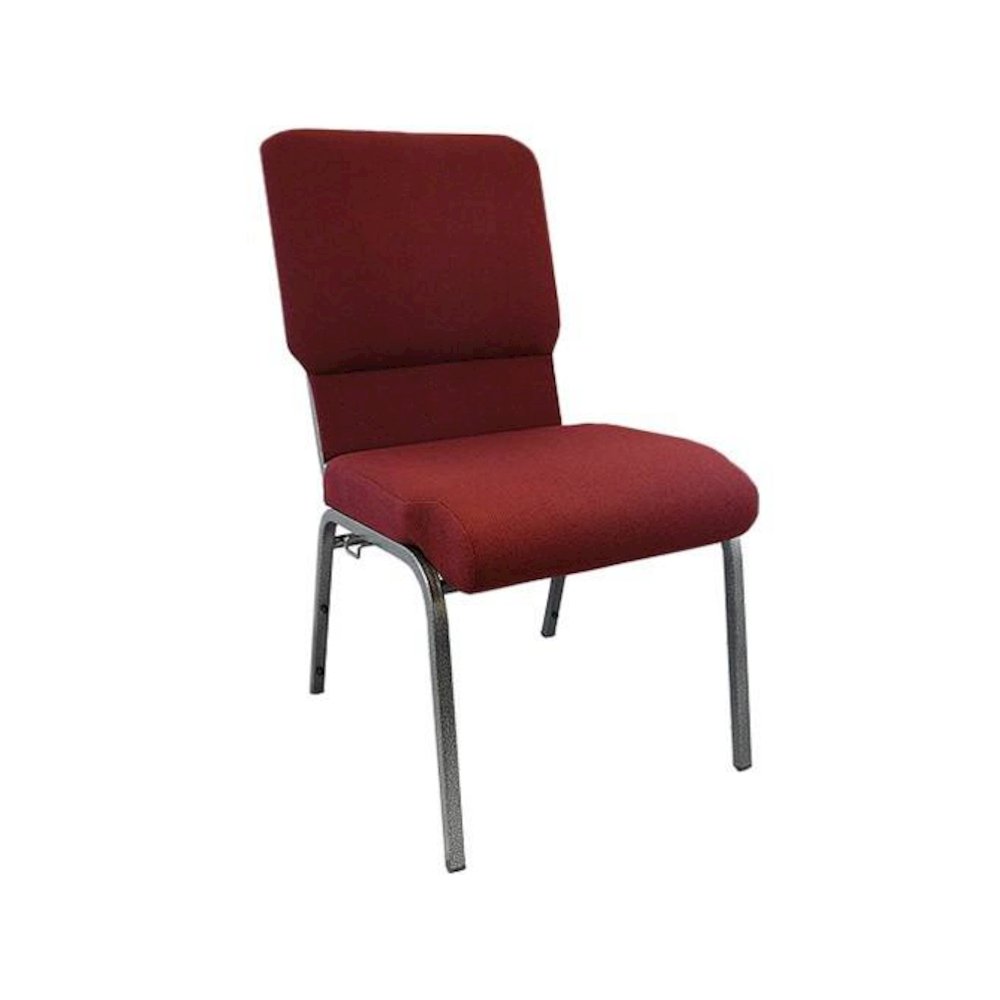 Maroon Church Chairs 18.5 in. Wide