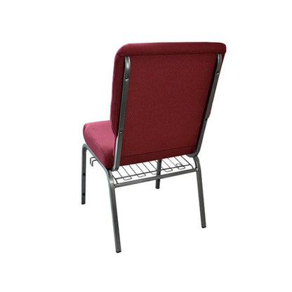 Maroon Church Chairs 18.5 in. Wide