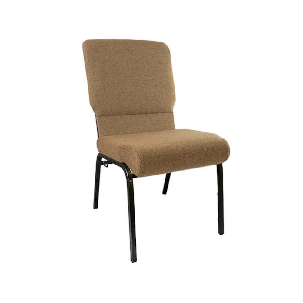 Mixed Tan Church Chairs 18.5 in. Wide