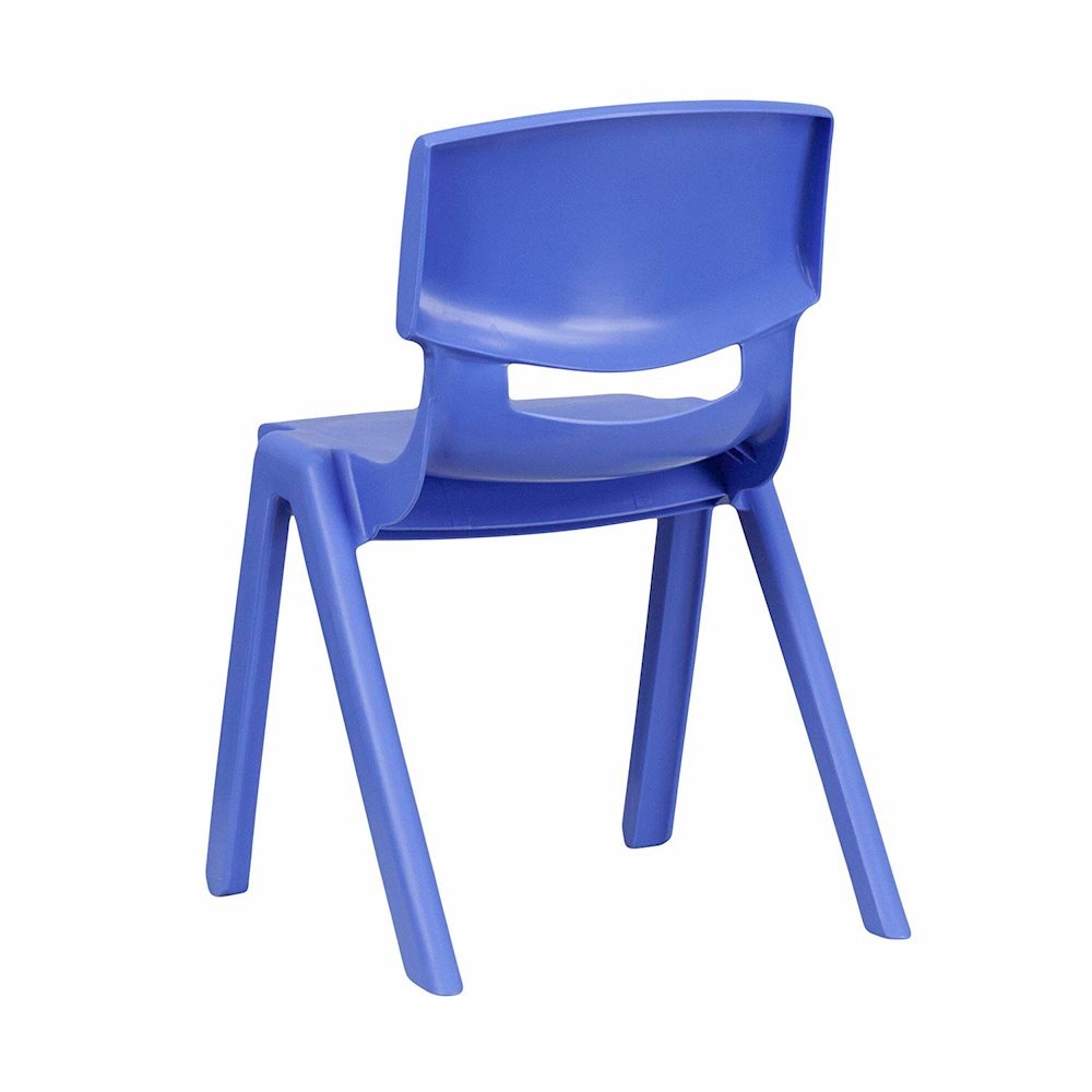 Blue Plastic Stackable School Chair with 13.25'' Seat Height pack of 5