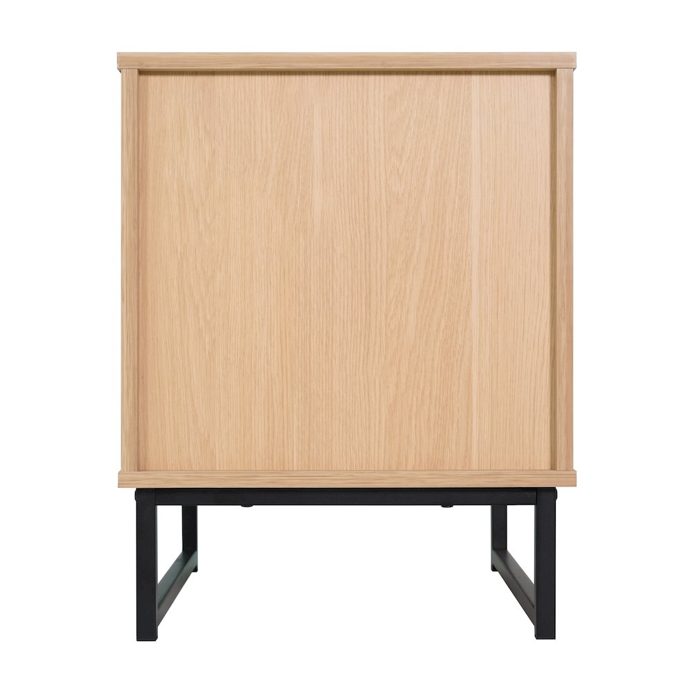 Malaki Mid-Century Modern Nightstand or End Table, Natural