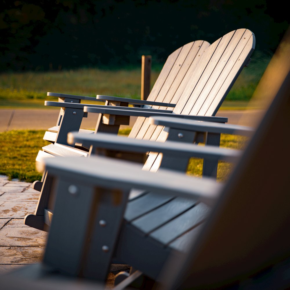 Adirondack Rocking Chair in Gray - Set of 2