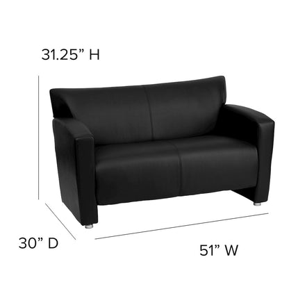 Black LeatherSoft Loveseat