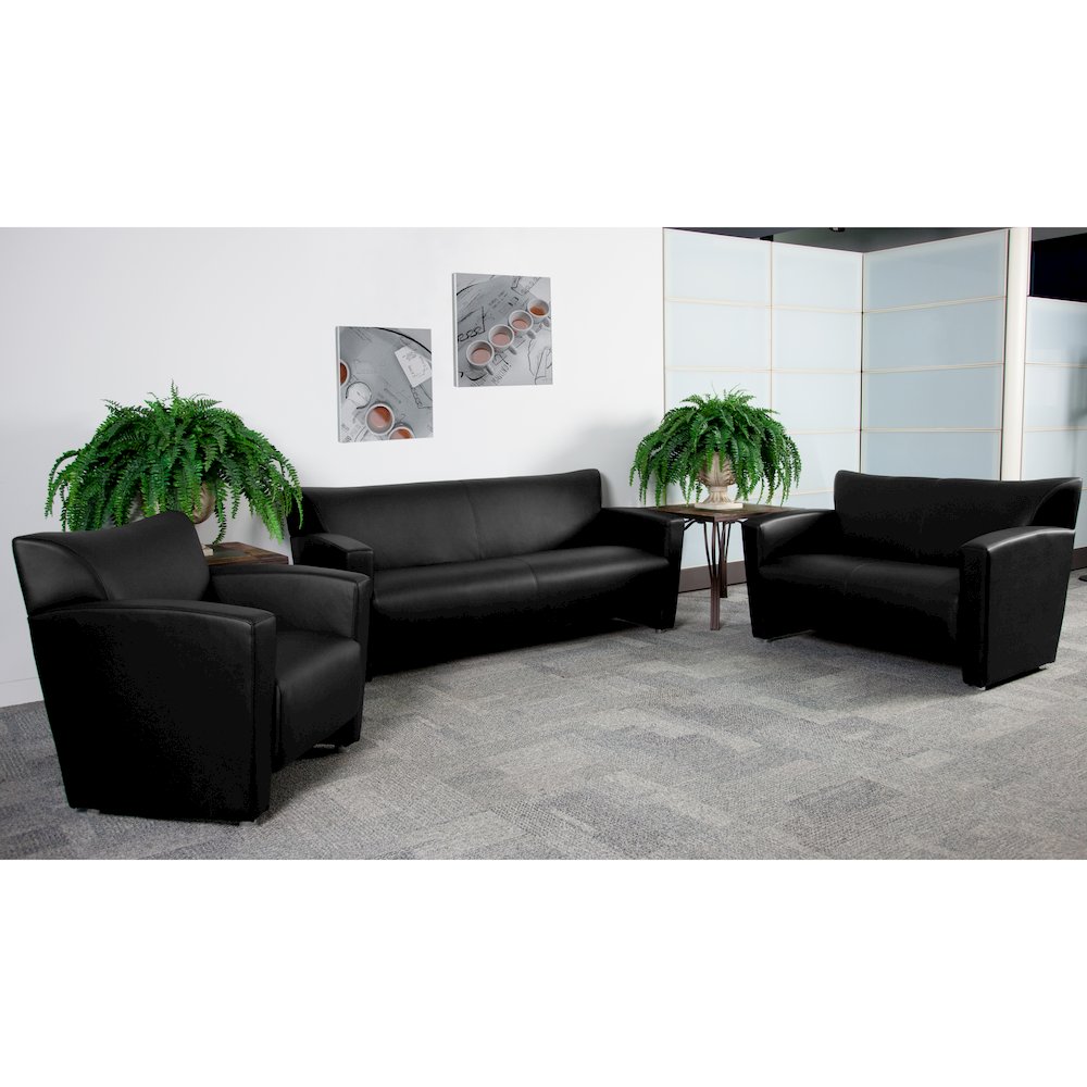 Black LeatherSoft Loveseat