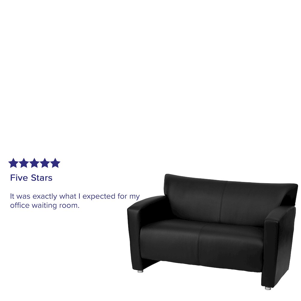 Black LeatherSoft Loveseat