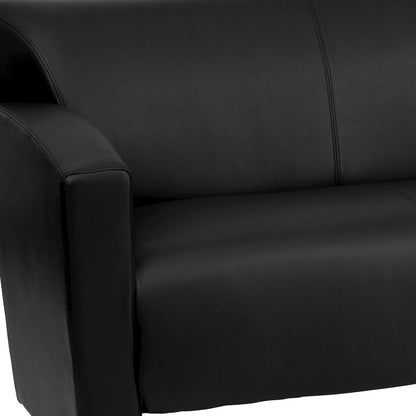 Black LeatherSoft Sofa
