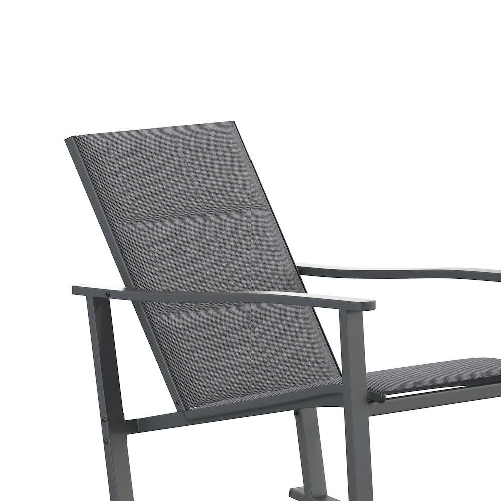Modern Set of 2 Outdoor Rocking Chairs