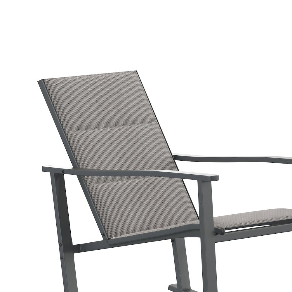 Modern Set of 2 Outdoor Rocking Chairs