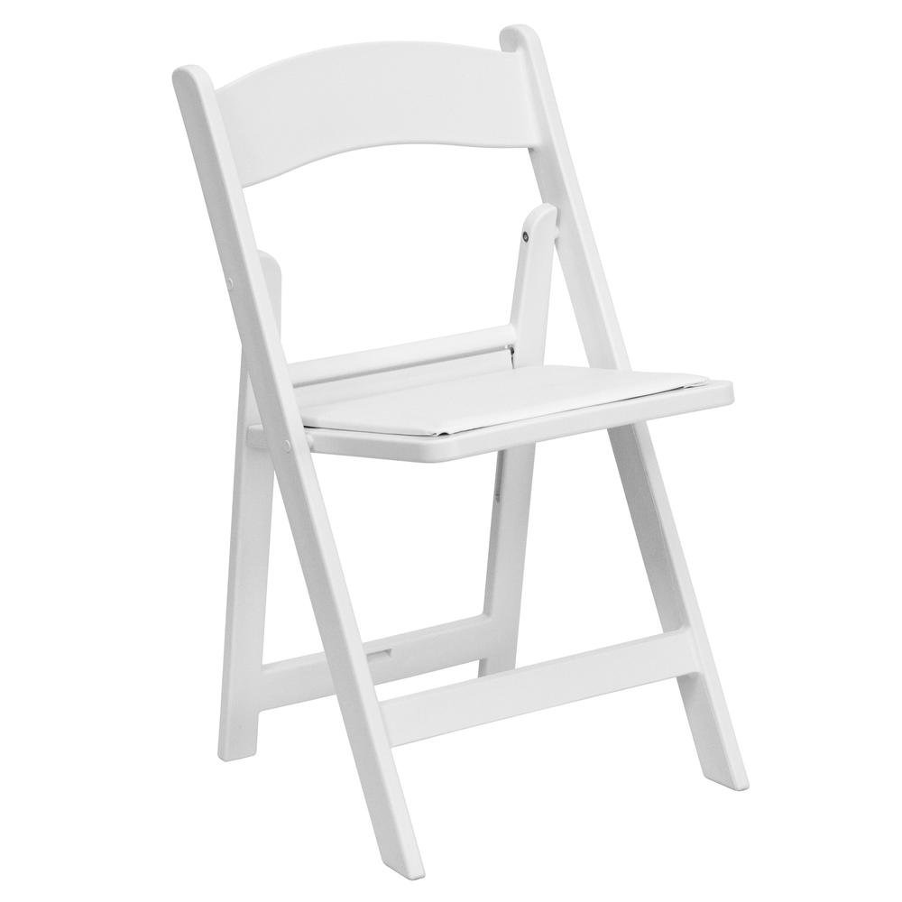 Folding Chair - White Resin – 1000LB Weight Capacity - Event Chair