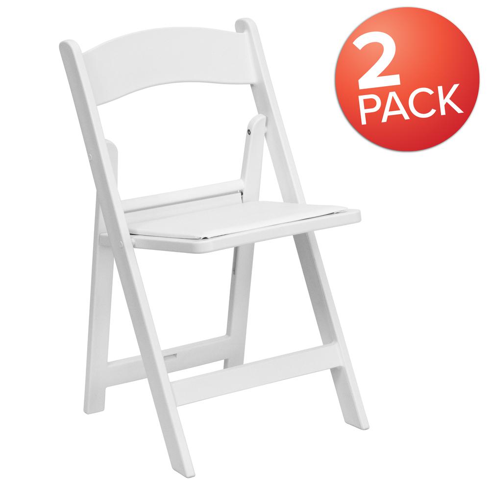 Folding Chair - White Resin – 1000LB Weight Capacity - Event Chair