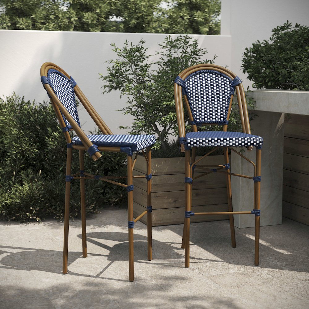 2PK Navy/White, Paris Chair