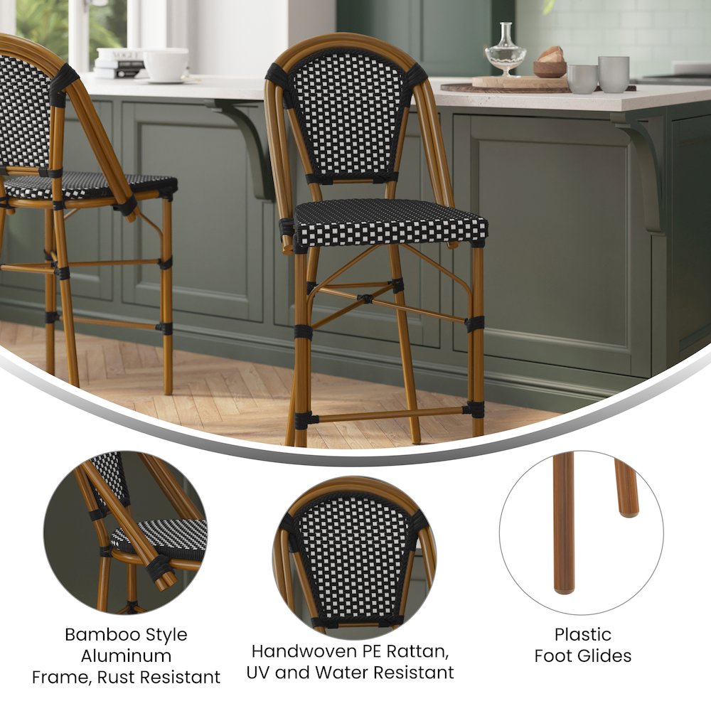 2PK Black/White, Paris Chair