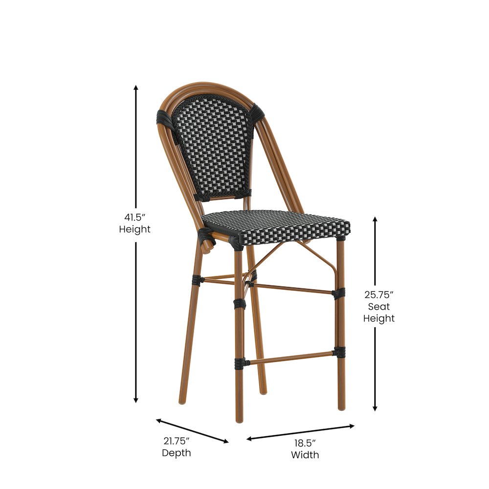 2PK Black/White, Paris Chair