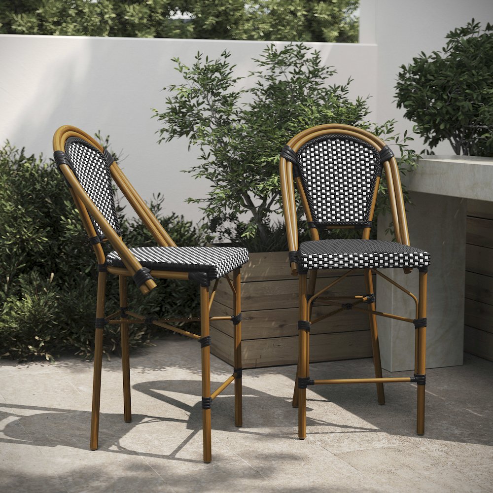 2PK Black/White, Paris Chair