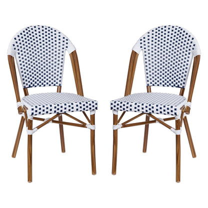 Classic Commercial Grade Indoor/Outdoor French Bistro Chair, Set of 2