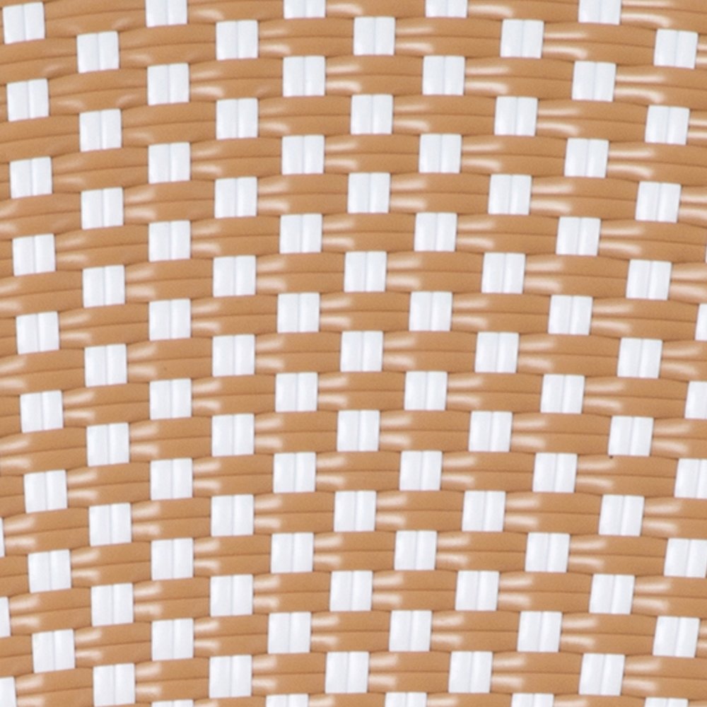Set of 2 Classic Bistro Chairs, Natural & White/Light Natural Frame