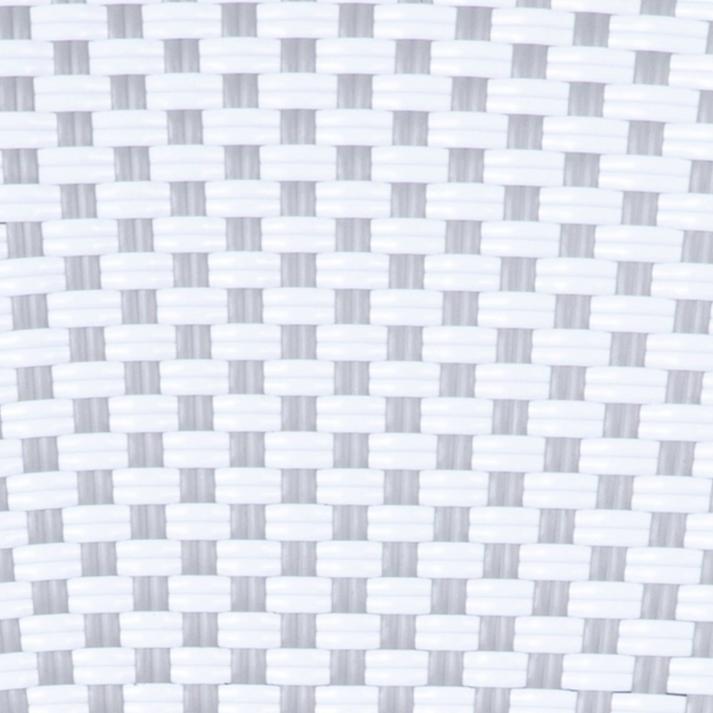 Set of 2 Classic Commercial Grade Bistro Chairs, White & Gray/Natural Frame