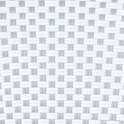 Set of 2 Classic Commercial Grade Bistro Chairs, White & Gray/Natural Frame