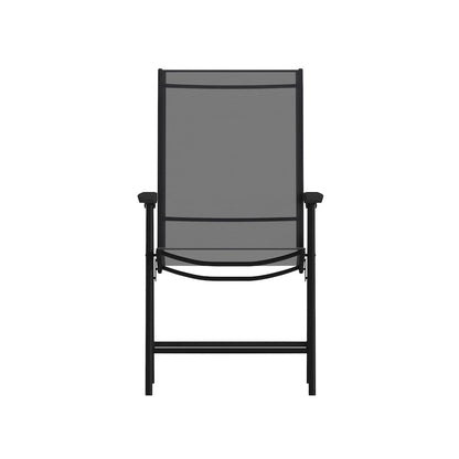 Set of 2 Modern Patio Folding Chairs