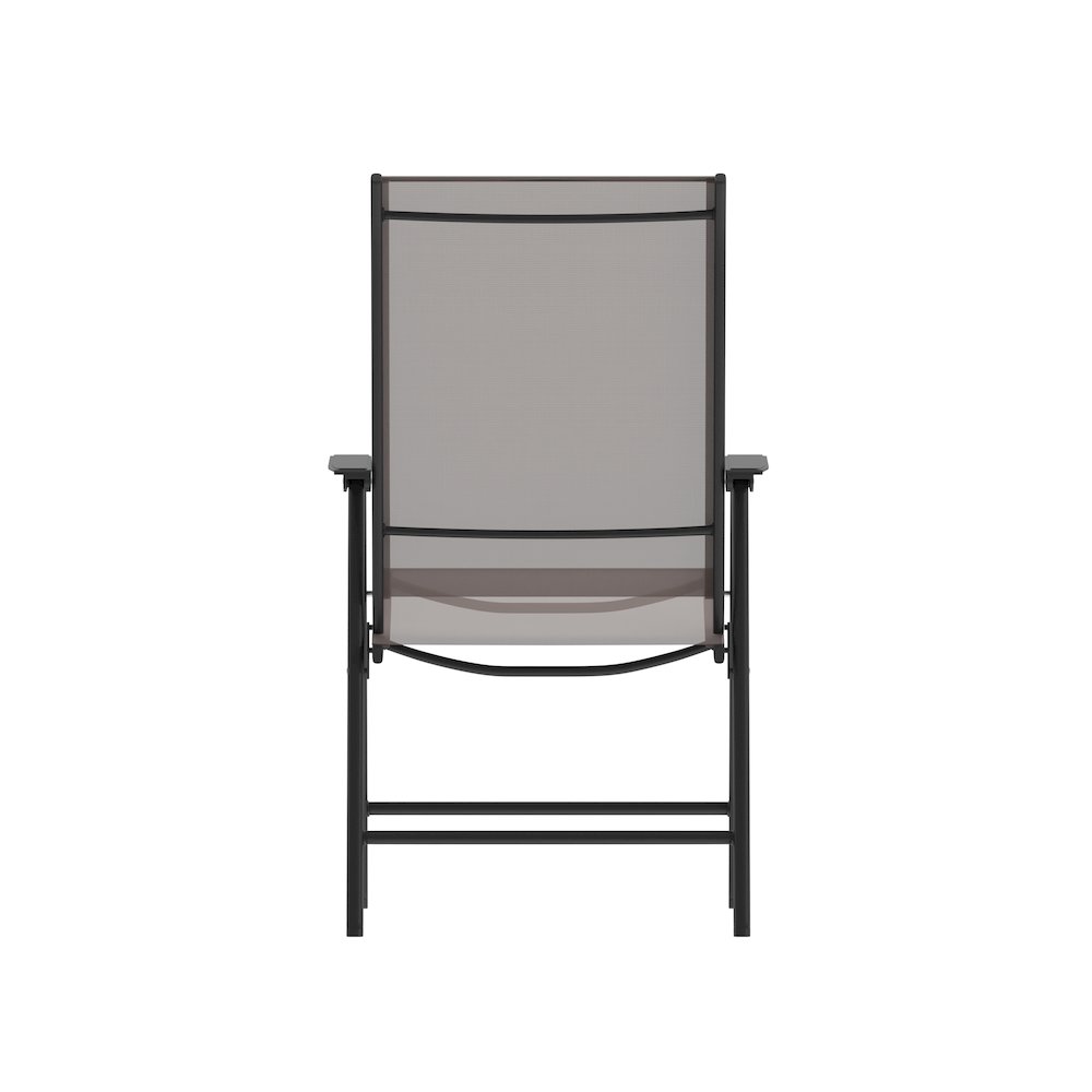 Set of 2 Modern Patio Folding Chairs