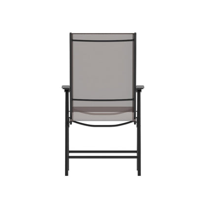 Set of 2 Modern Patio Folding Chairs