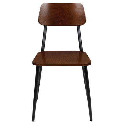 Set of 2 Commercial Grade Industrial Style Dining Chairs