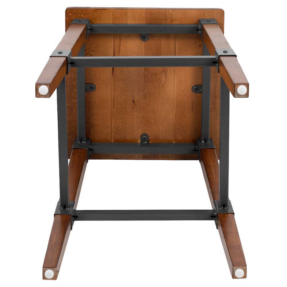 Set of 2 Commercial Grade Industrial Style Backless Dining Barstools