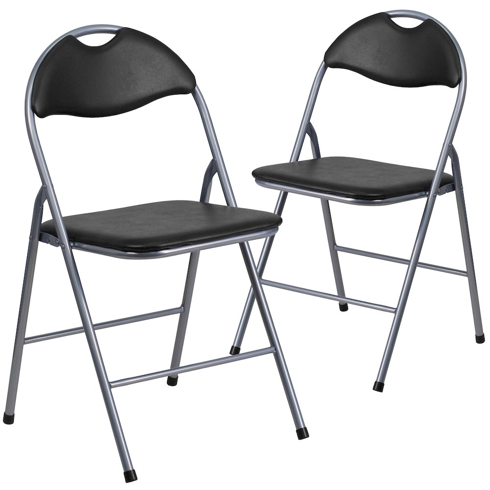 Set of 2: Padded Metal Folding Chair