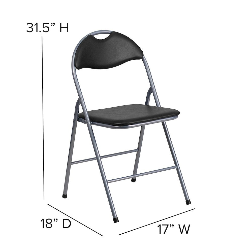 Set of 2: Padded Metal Folding Chair