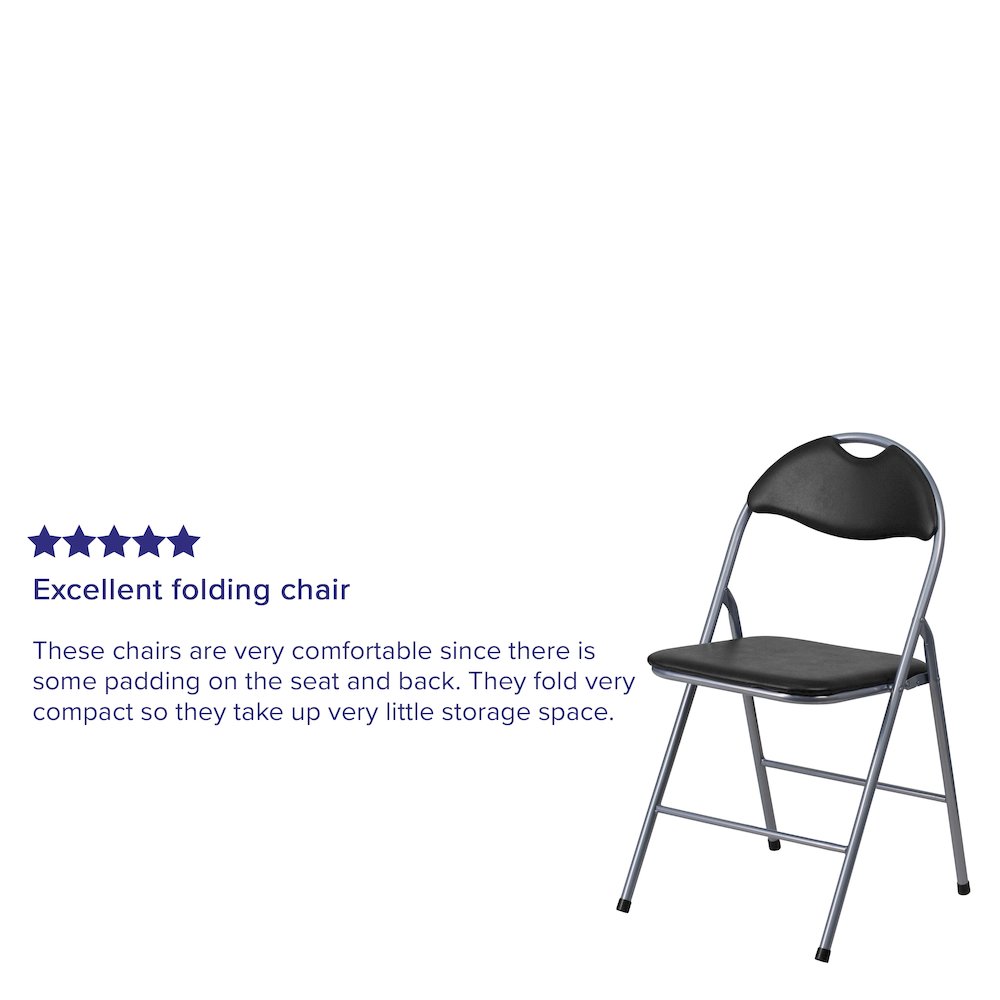 Set of 2: Padded Metal Folding Chair