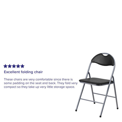 Set of 2: Padded Metal Folding Chair