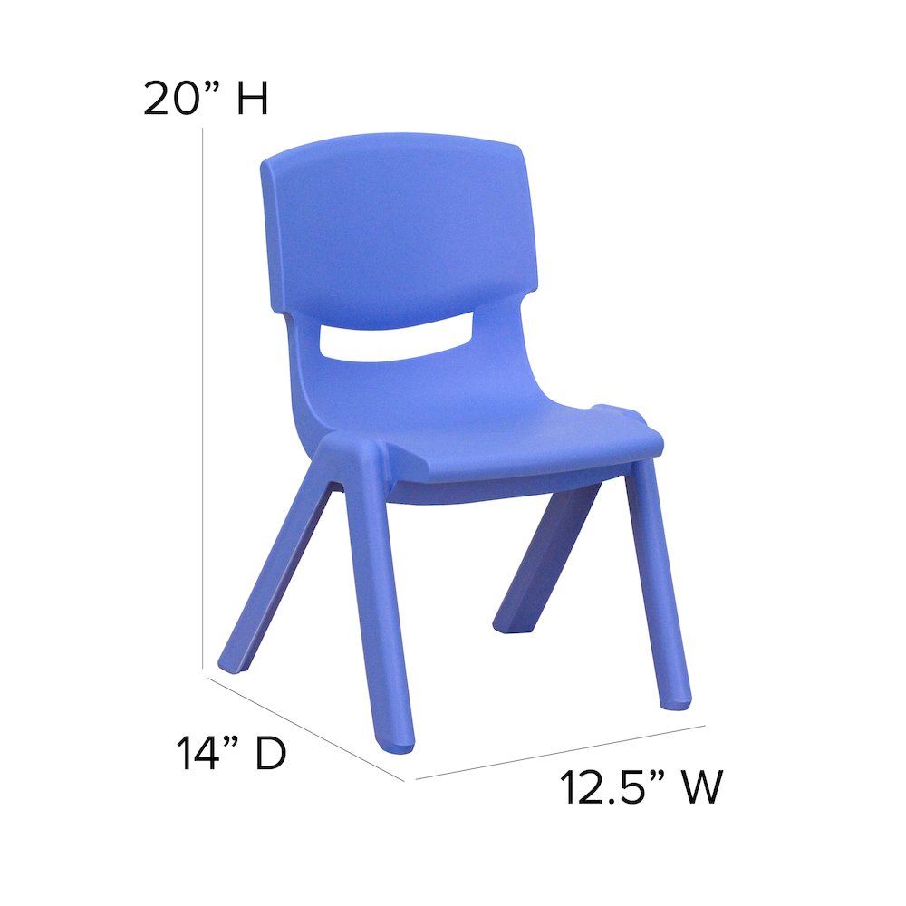 Set of 2 Plastic School Chairs