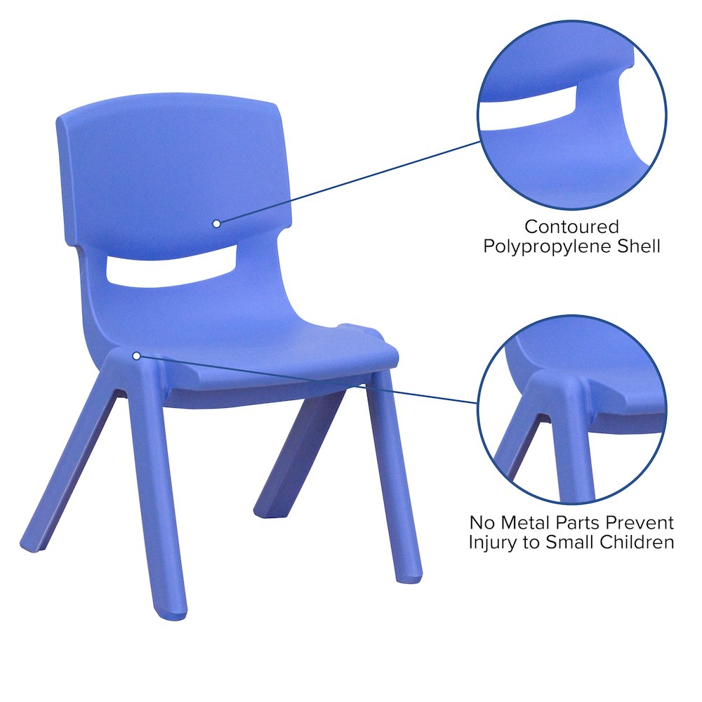 Set of 2 Plastic School Chairs