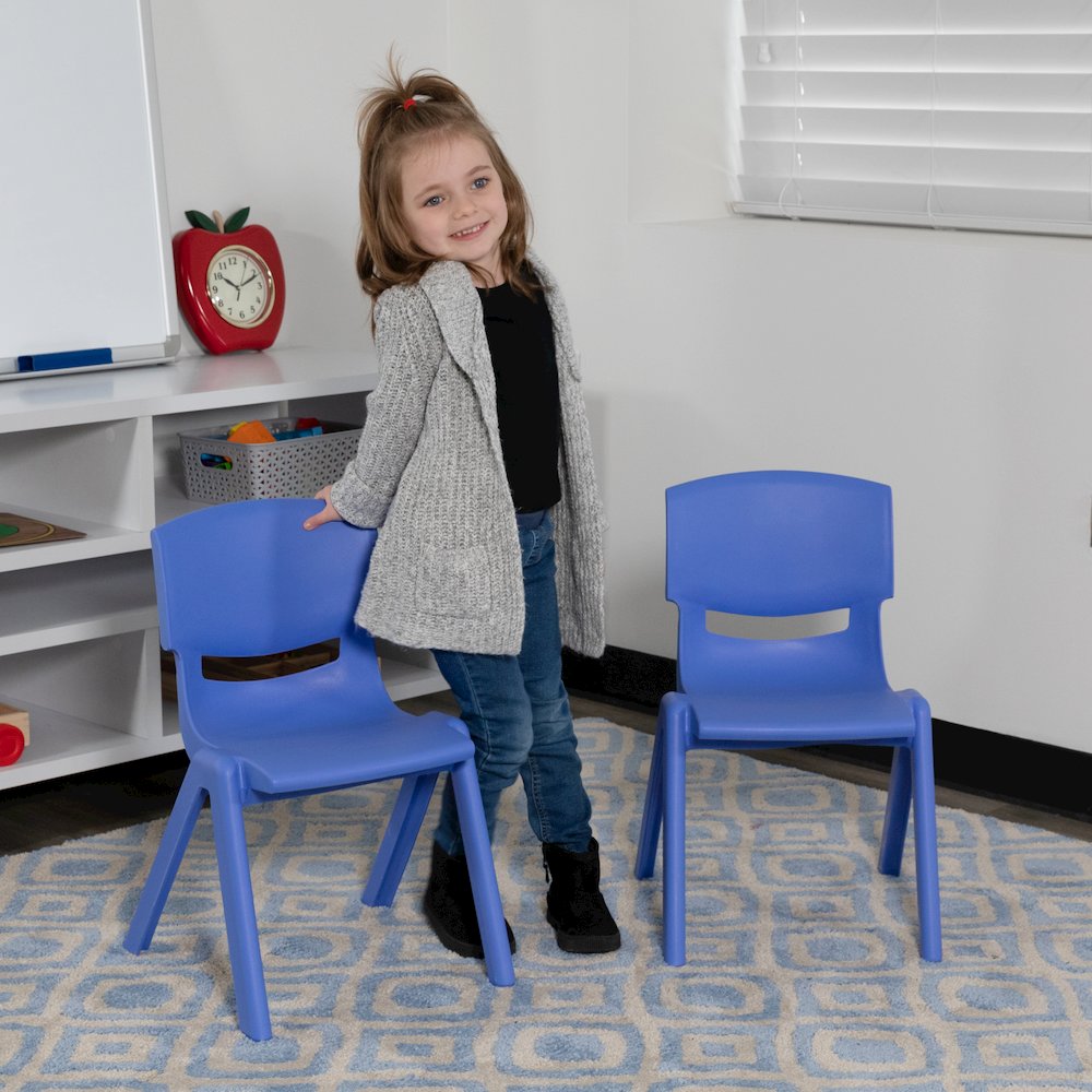 Set of 2 Plastic School Chairs
