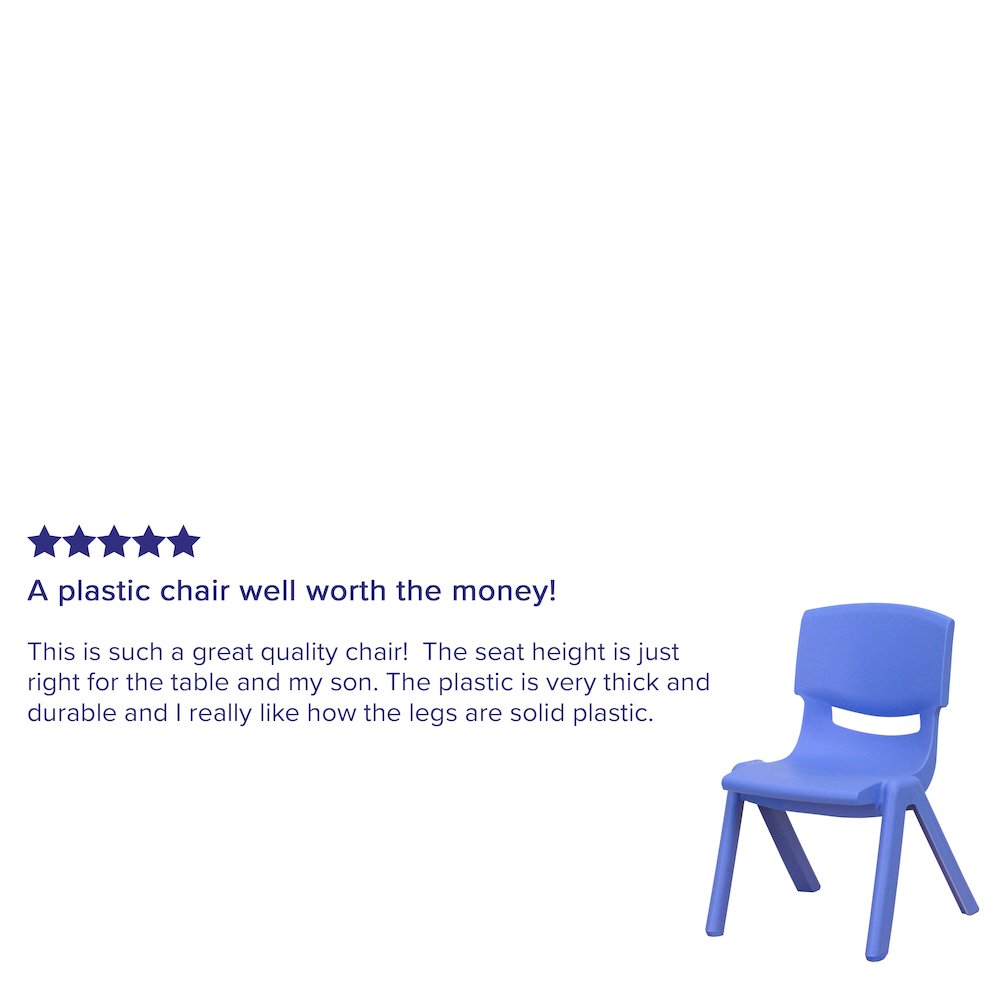 Set of 2 Plastic School Chairs