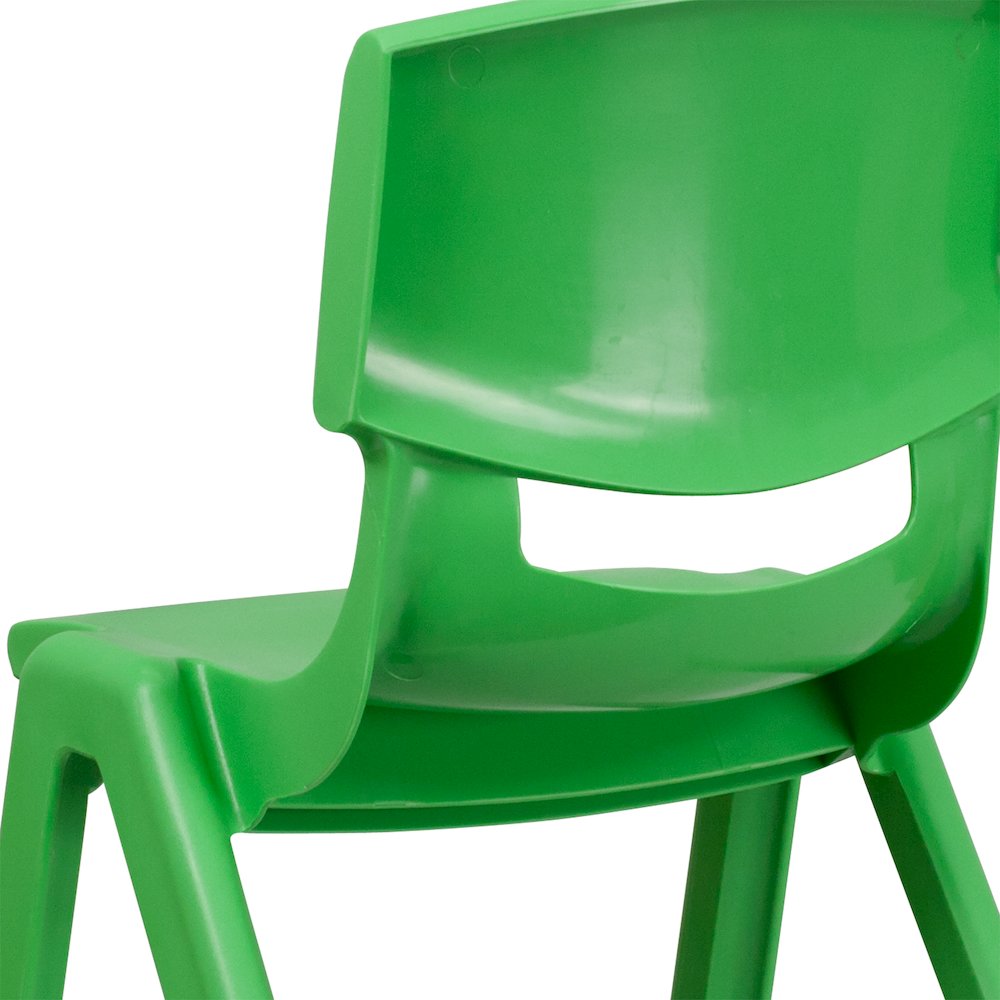 Set of 2 Stacking Plastic Chairs for Elementary Students