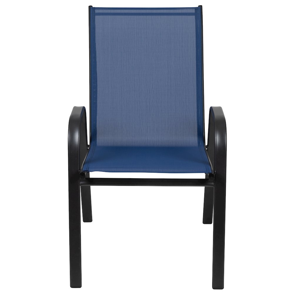 Set of 4 Sling Patio Chairs for Restaurant and Residential Outdoor Spaces