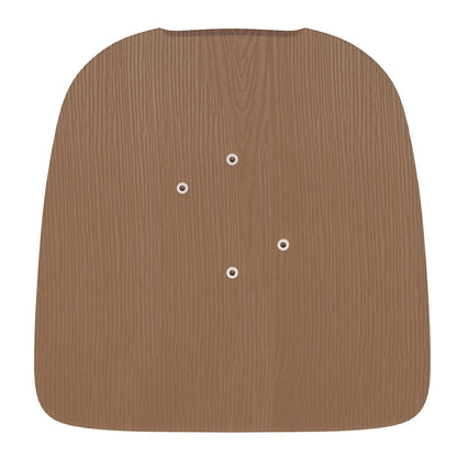 Perry Set of 4 Poly Resin Wood Seat with Rounded Edges for Colorful Metal Chairs, and Stools in Teal-Blue