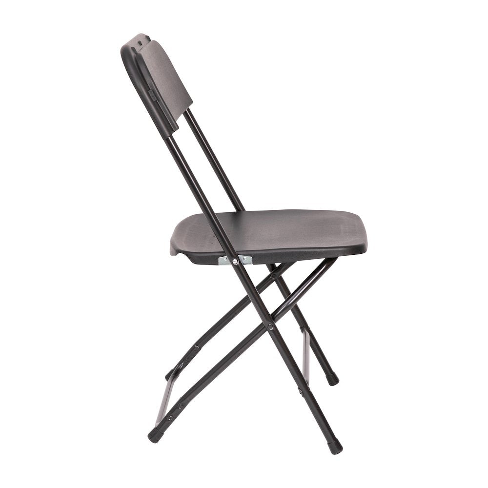 Multi-Use Versatile Commercial Big and Tall Folding Plastic Chairs - Set of 4