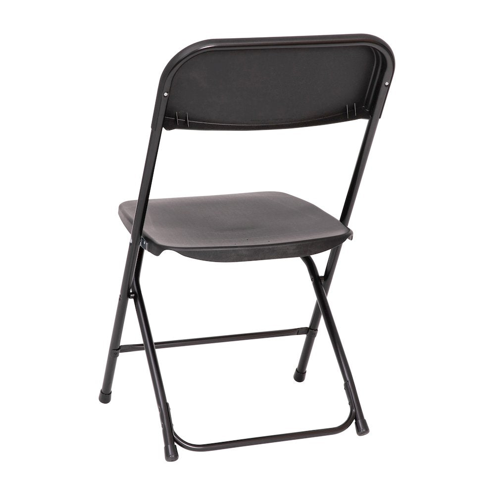 Multi-Use Versatile Commercial Big and Tall Folding Plastic Chairs - Set of 4