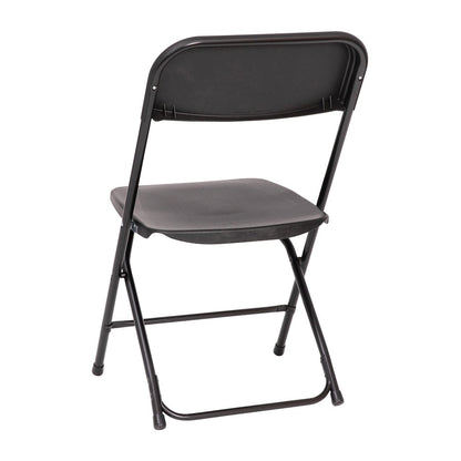 Multi-Use Versatile Commercial Big and Tall Folding Plastic Chairs - Set of 4