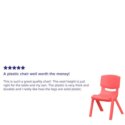 Set of 4 Plastic School Chairs