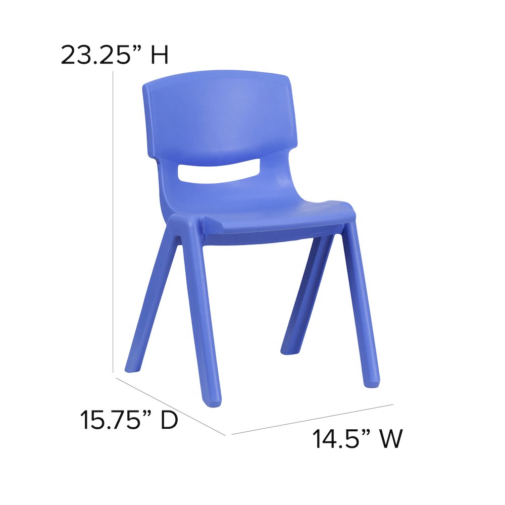 Set of 4 Plastic School Chairs