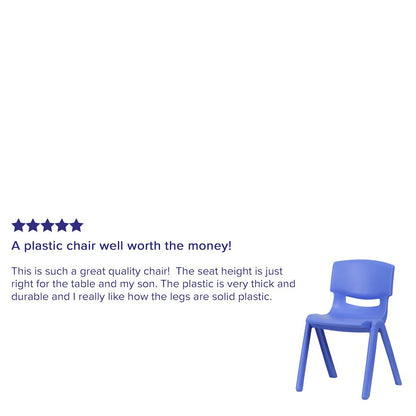 Set of 4 Plastic School Chairs