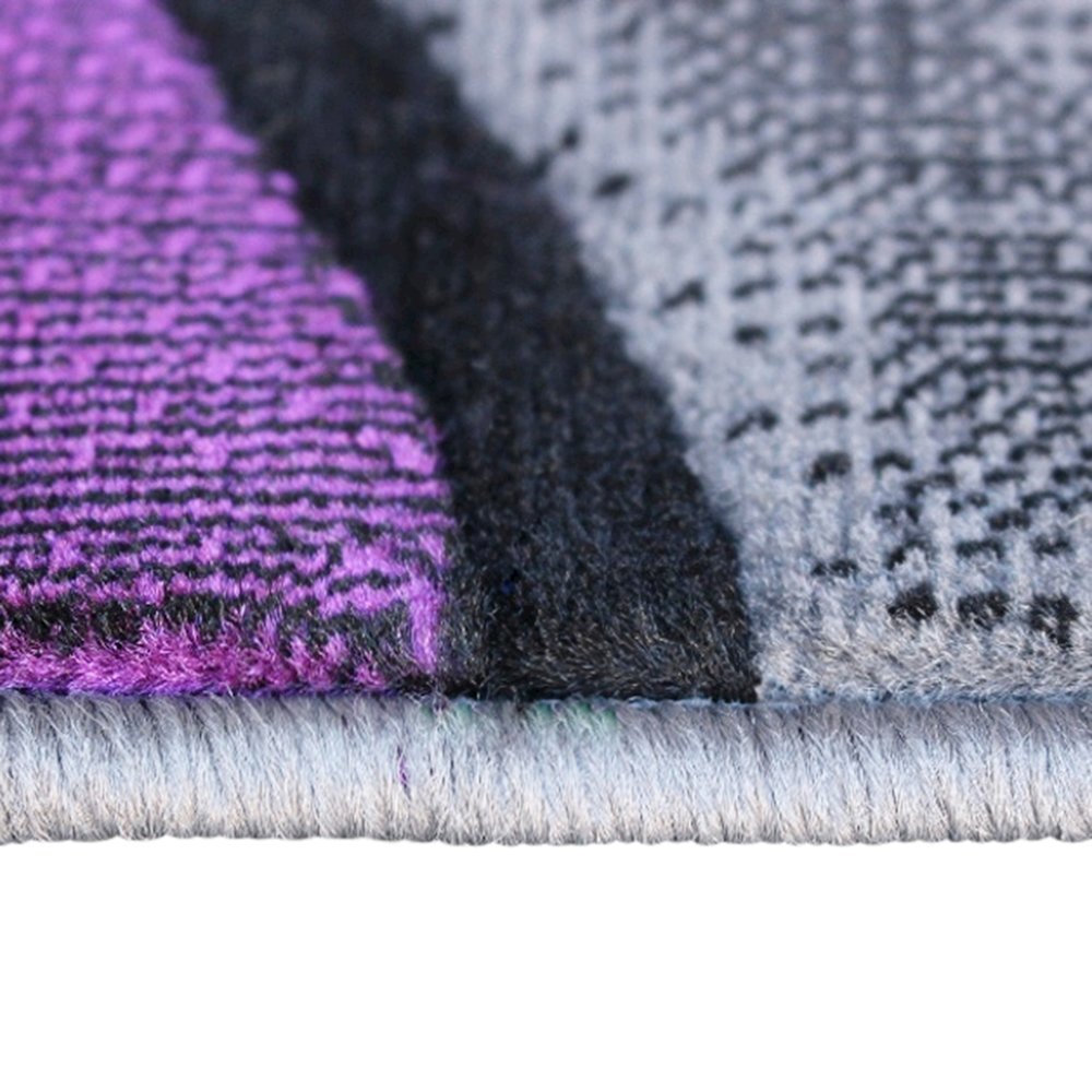 3' x 5' Purple Abstract Area Rug - Olefin Rug