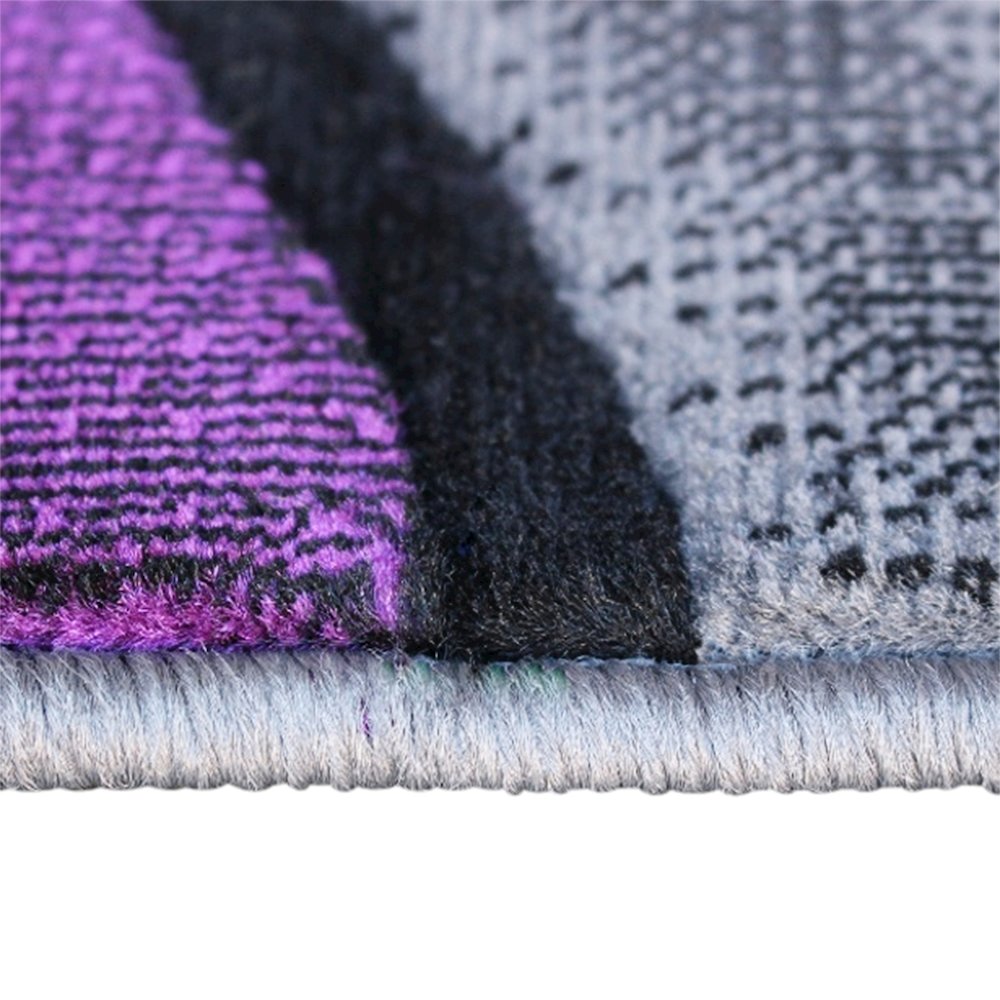 8' x 10' Purple Abstract Area Rug - Olefin Rug