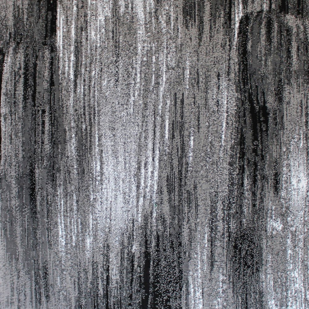 8' x 10' Gray Scraped Design Area Rug - Olefin Rug with Jute Backing