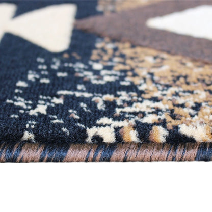 8' x 10' Black Traditional Southwestern Area Rug - Olefin Fibers