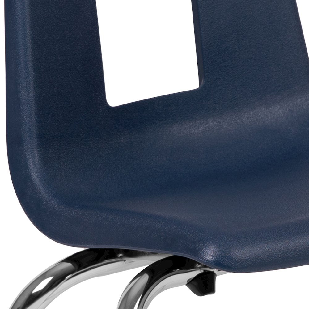 Advantage Navy Student Stack School Chair - 14-inch